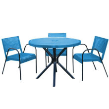 Carbon Steel Dining Table Garden Table with Chairs